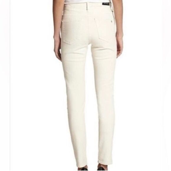 AG Adriano Goldschmied Women's Skinny Jeans in Cream - Picture 3 of 3
